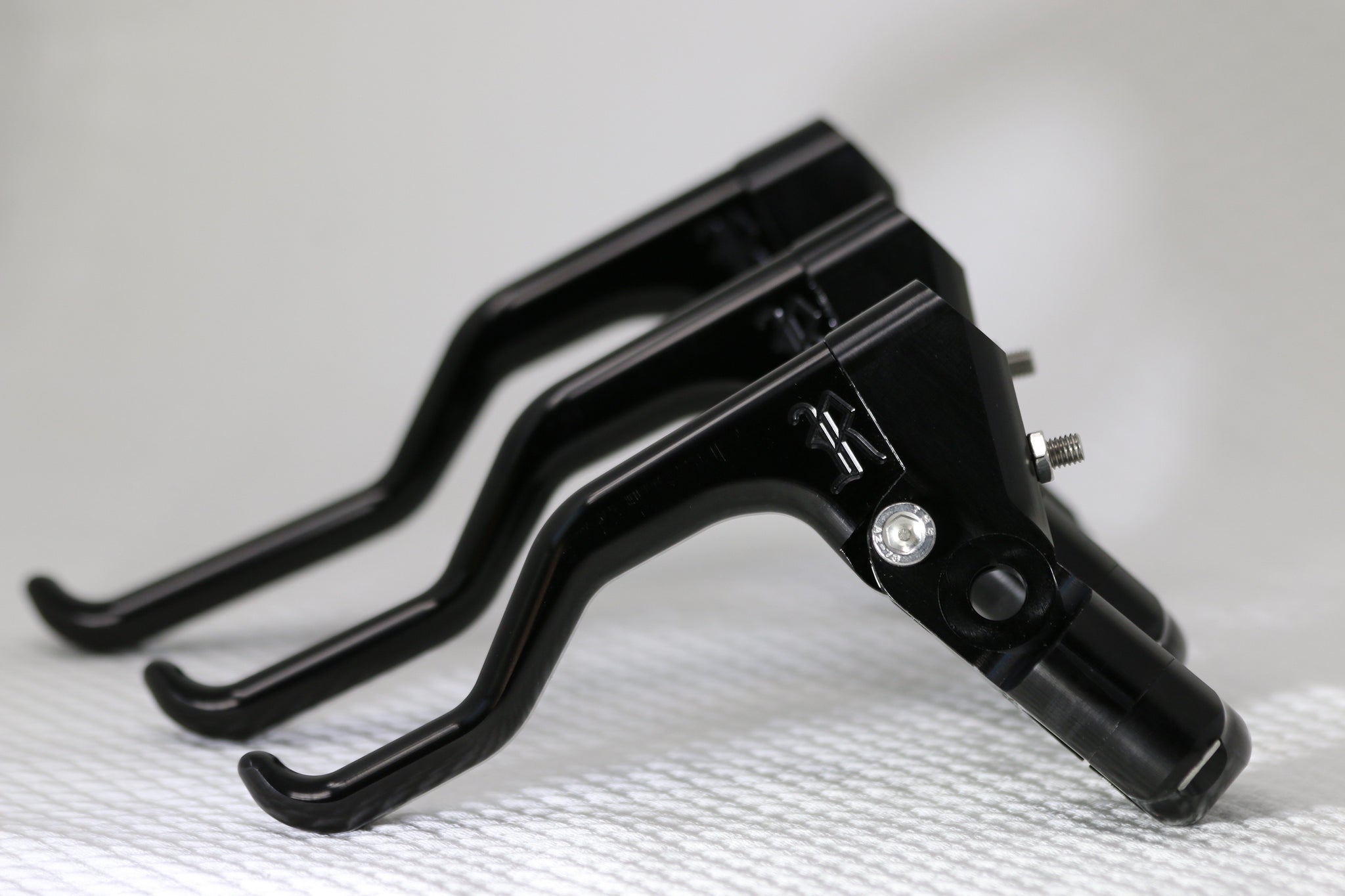 RSC Levers. Harley spec. Raw Machined Anodized Finish. Trigger